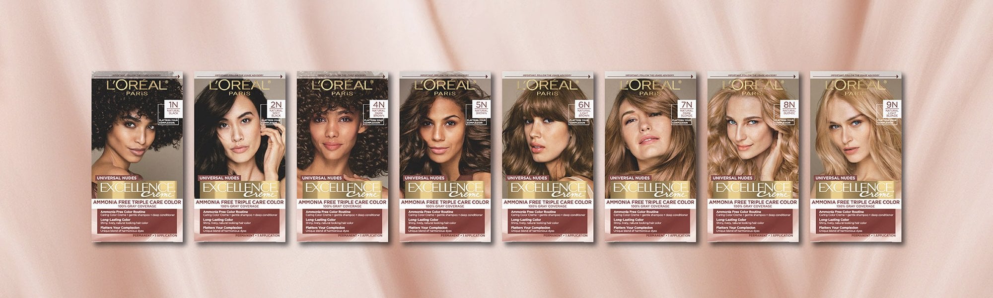 Excellence Color Excellence L Oreal Hair Color Chart L'oreal Excellence Hair Color