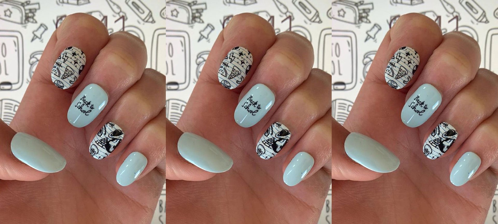 1. 10 Easy Back to School Nail Designs - wide 6