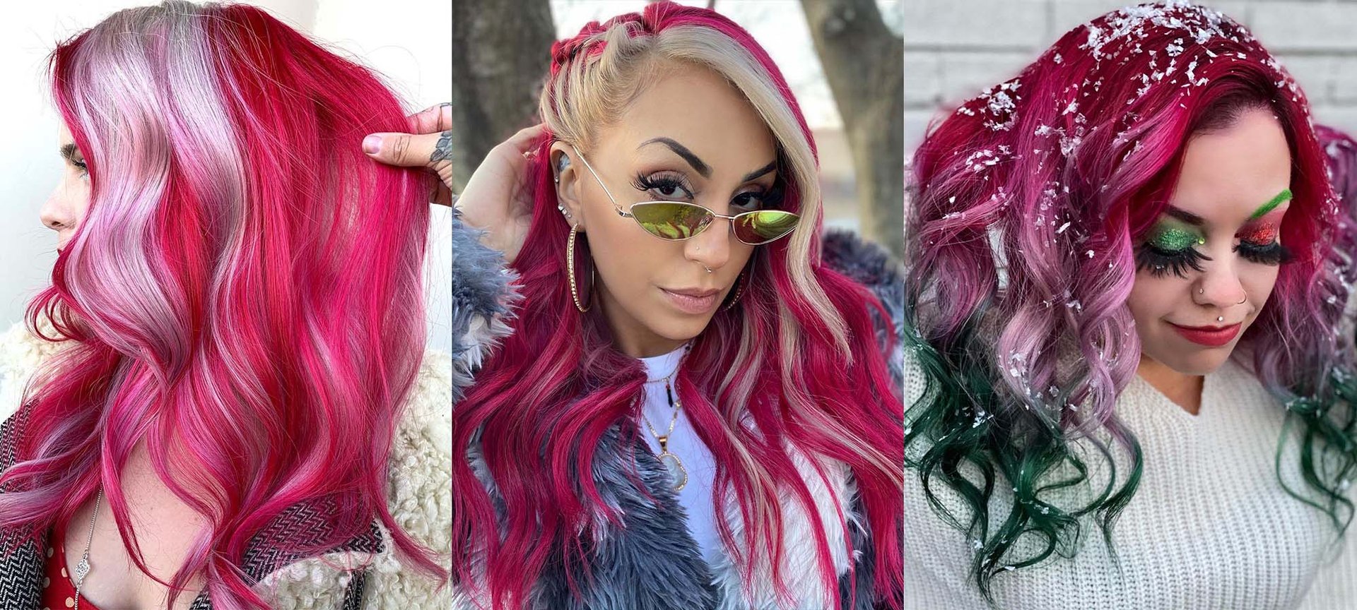 Candy Cane Hair Color For Christmas
