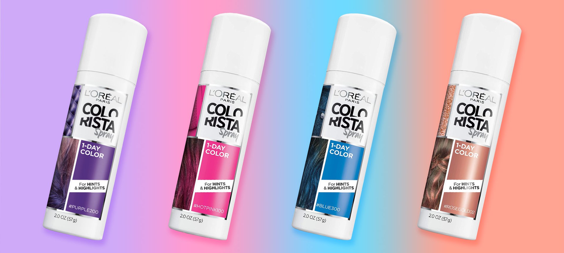 1. L'Oreal Paris Colorista Spray Blue Hair Colour - wide 7