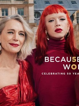 50th Anniversary Of Because Youre Worth It Slogan Hero V1 Bmag