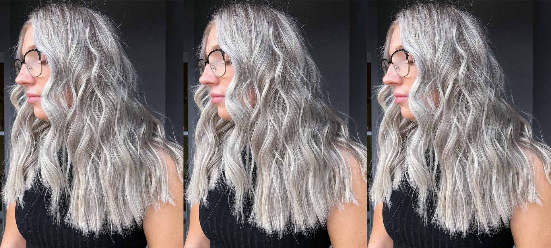 6. "Silver Blonde Lob" - wide 2