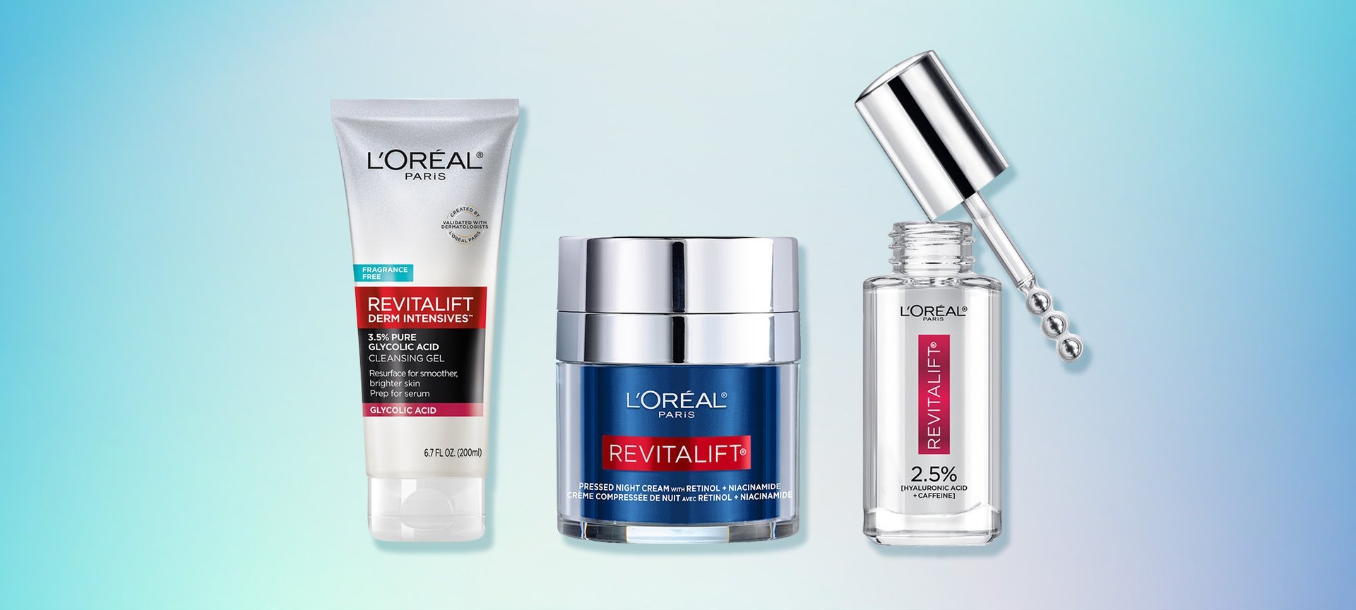 Layering Revitalift Derm Intensives Line