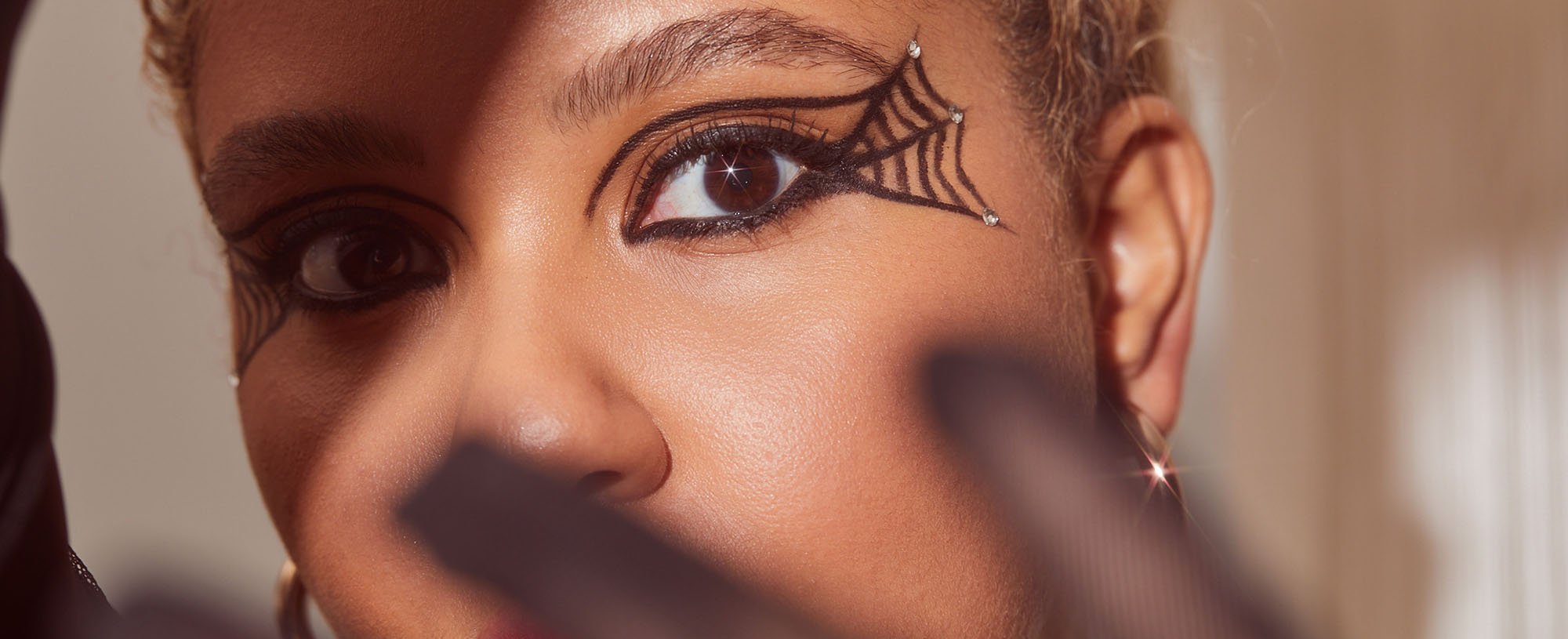 Spider Web Makeup