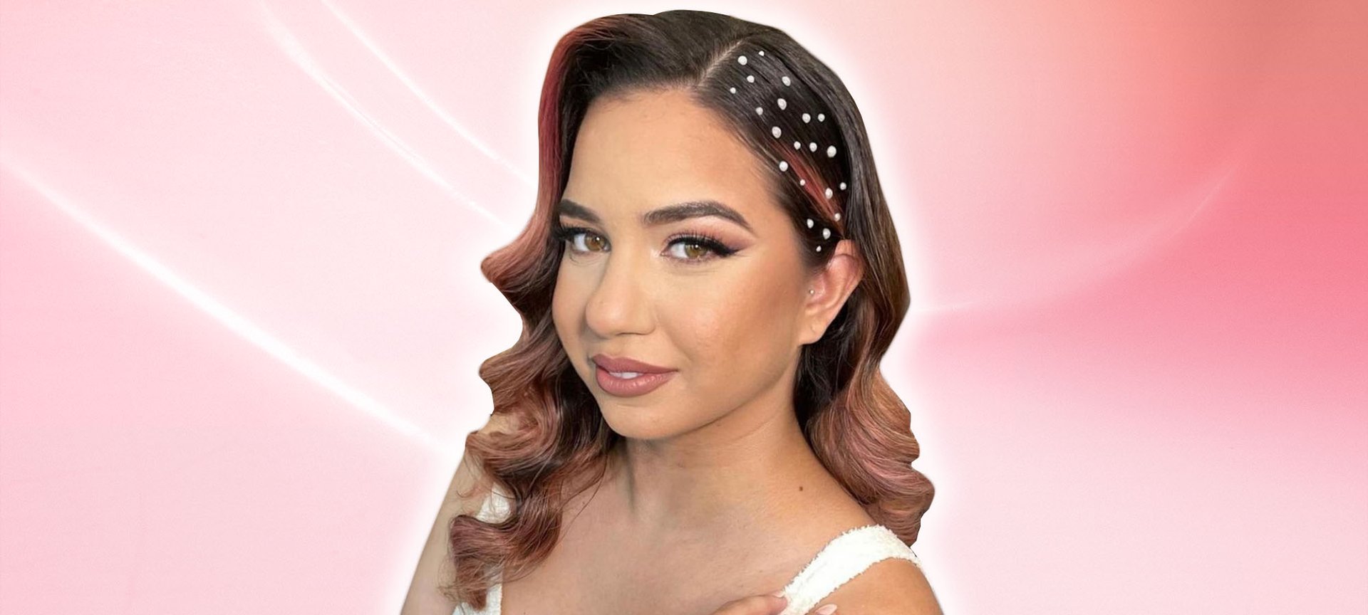 Wedding Hairstyle With Pearls