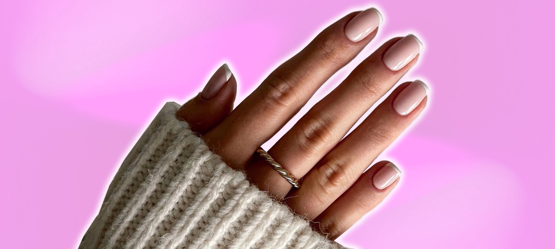 Fake a French Manicure (quick and easy)