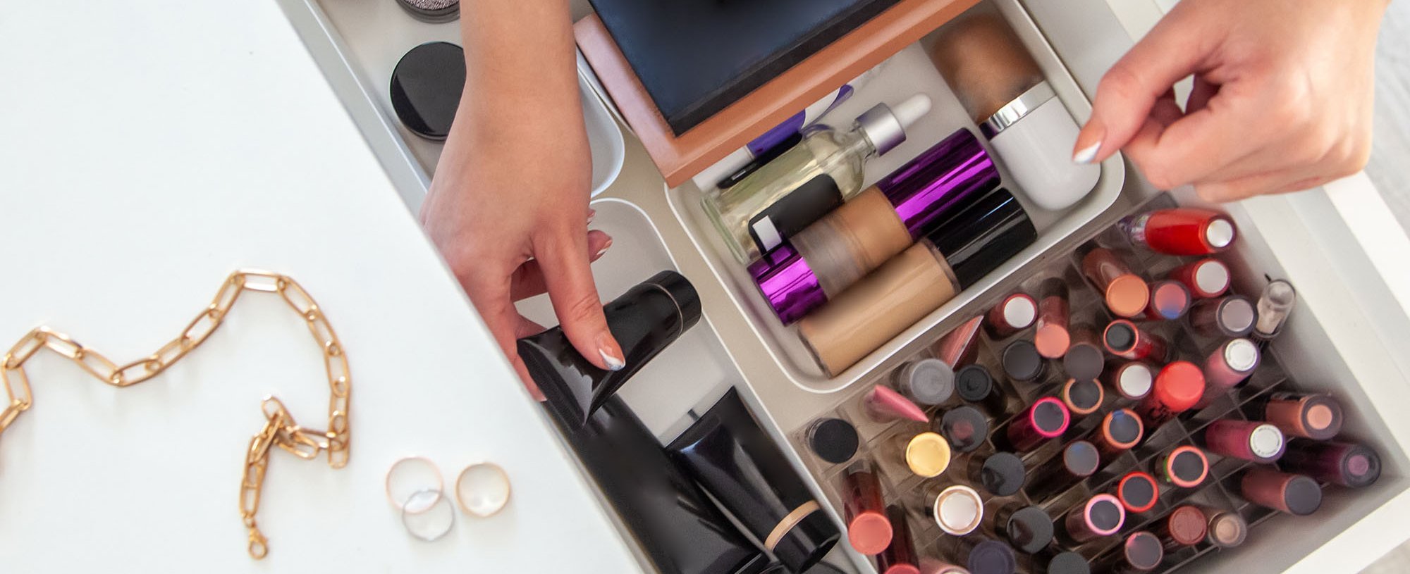Makeup Collection Organization