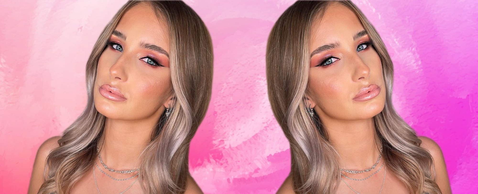Rosy Glam Prom Makeup