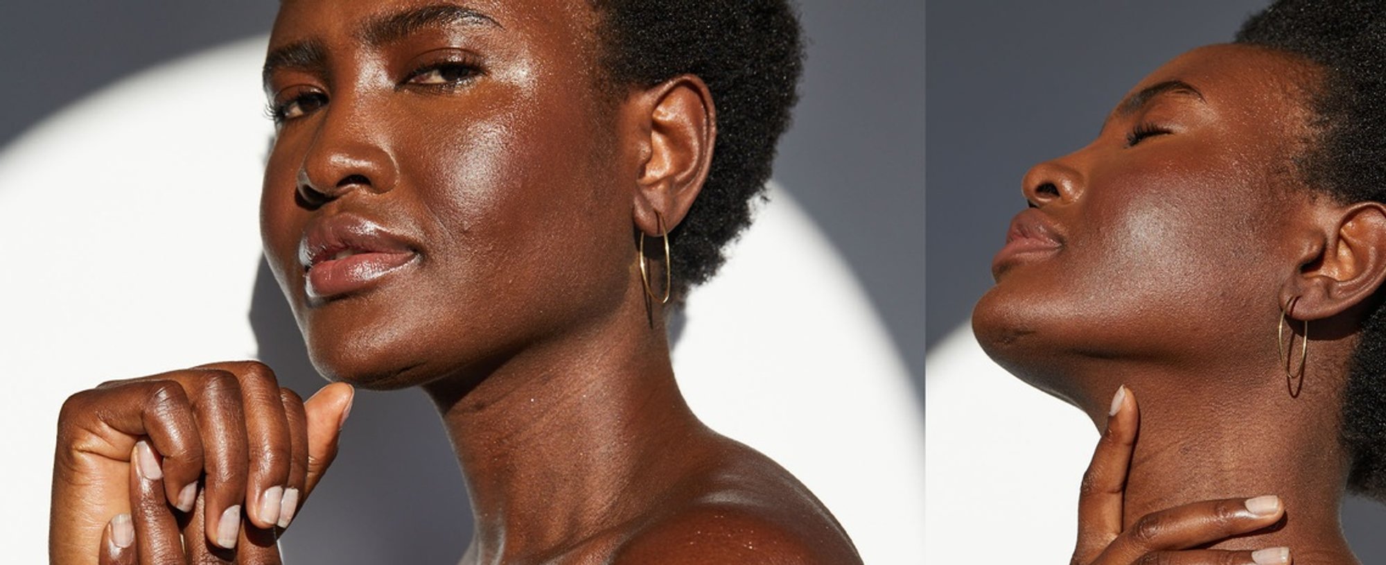 Skin Care Products On Decolletage