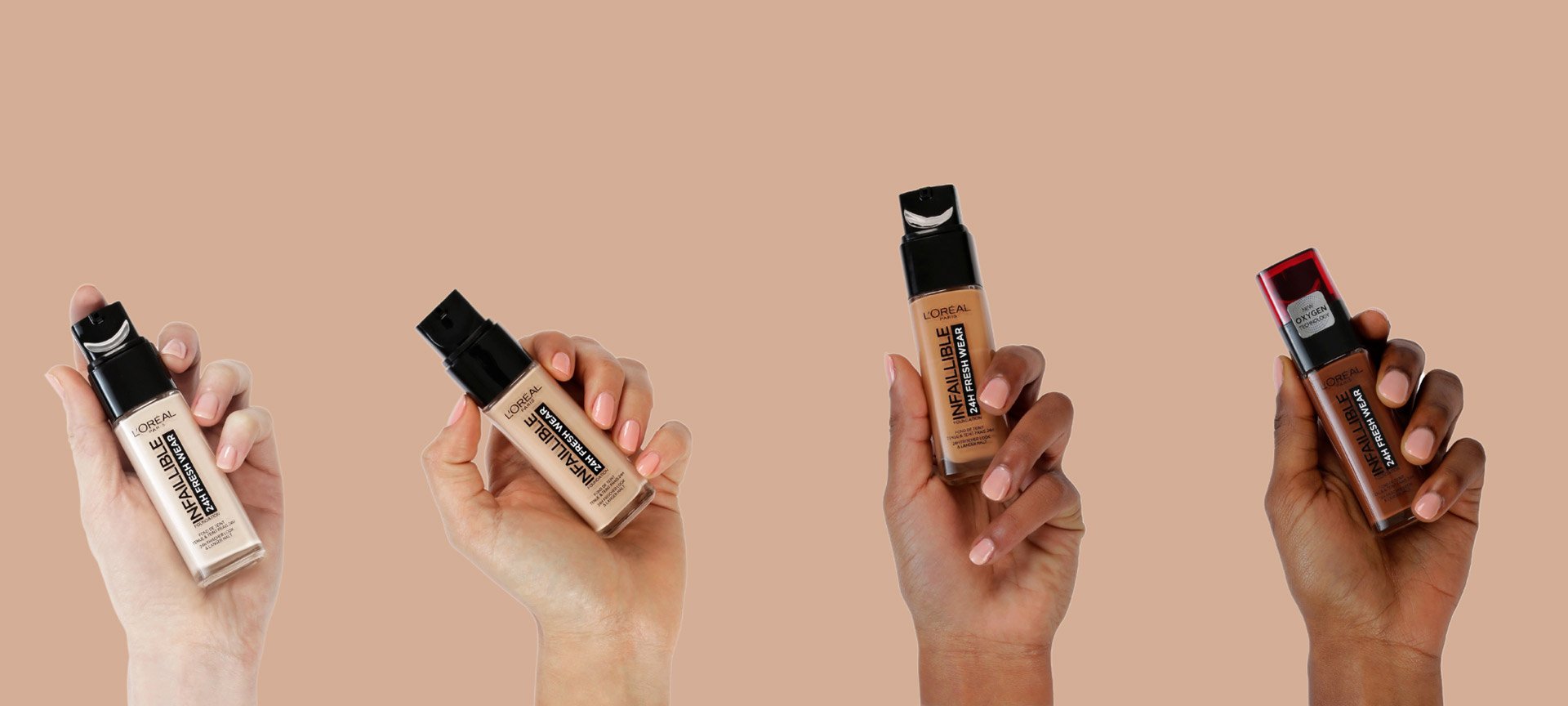 Loreal infallible outlet foundation swatch