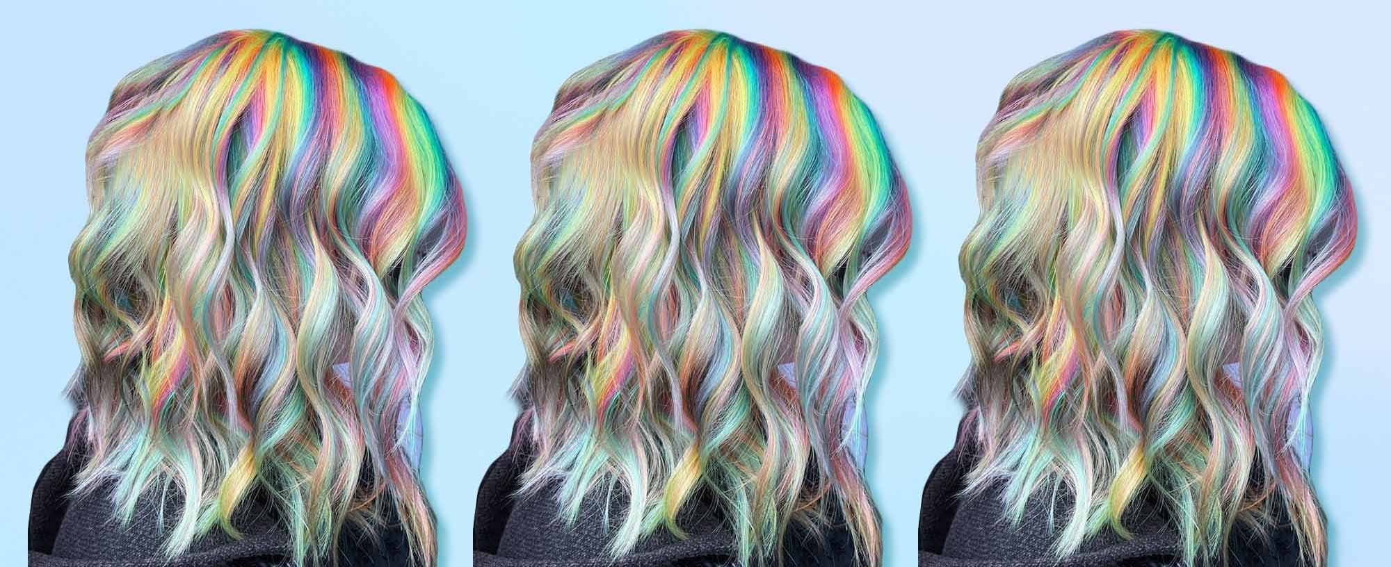 Rainbow Colored Hair
