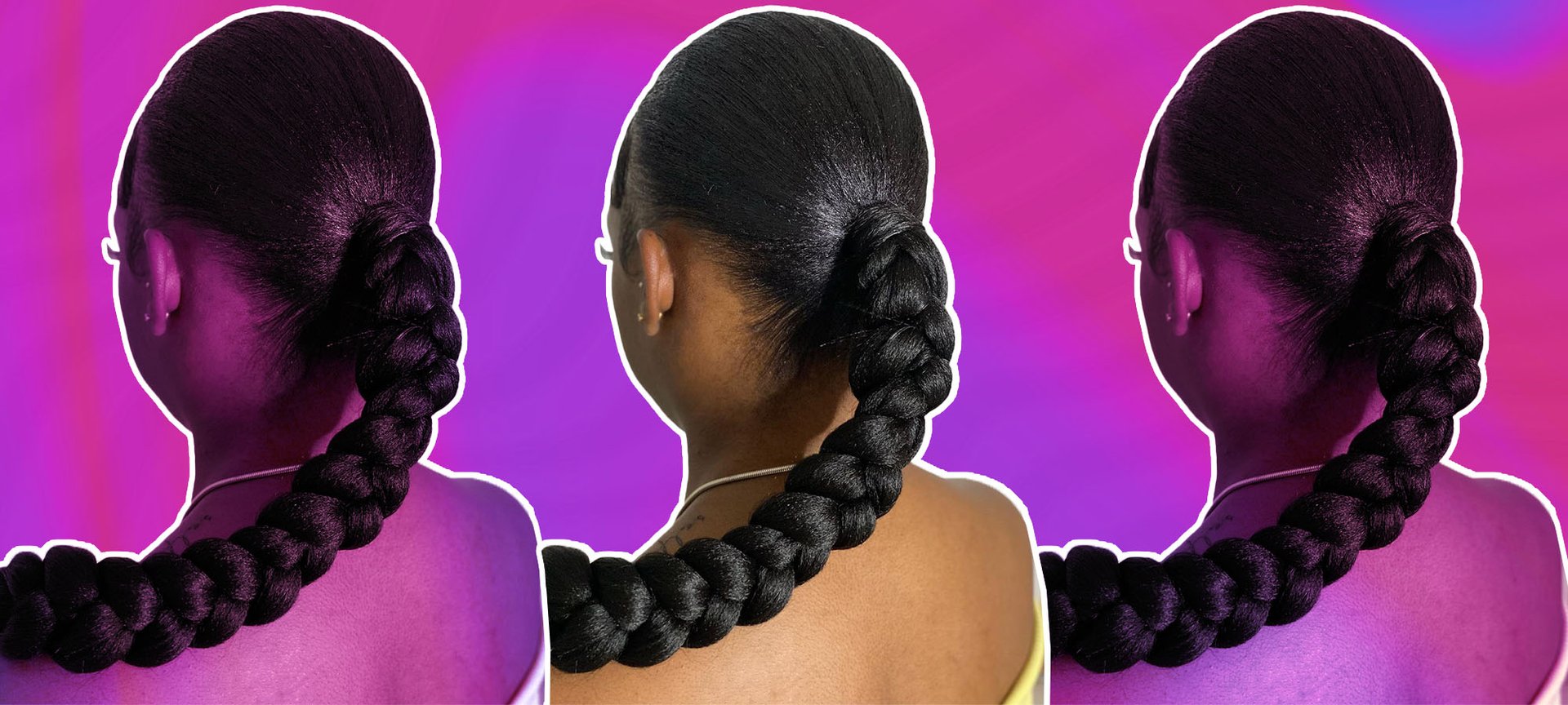 Slick Braided Ponytail