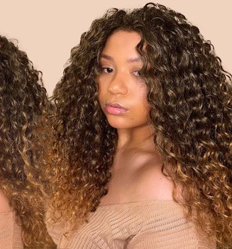 Curly Ombre Hair Color Ideas