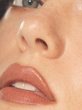 Close Up Of Woman With Full Lips