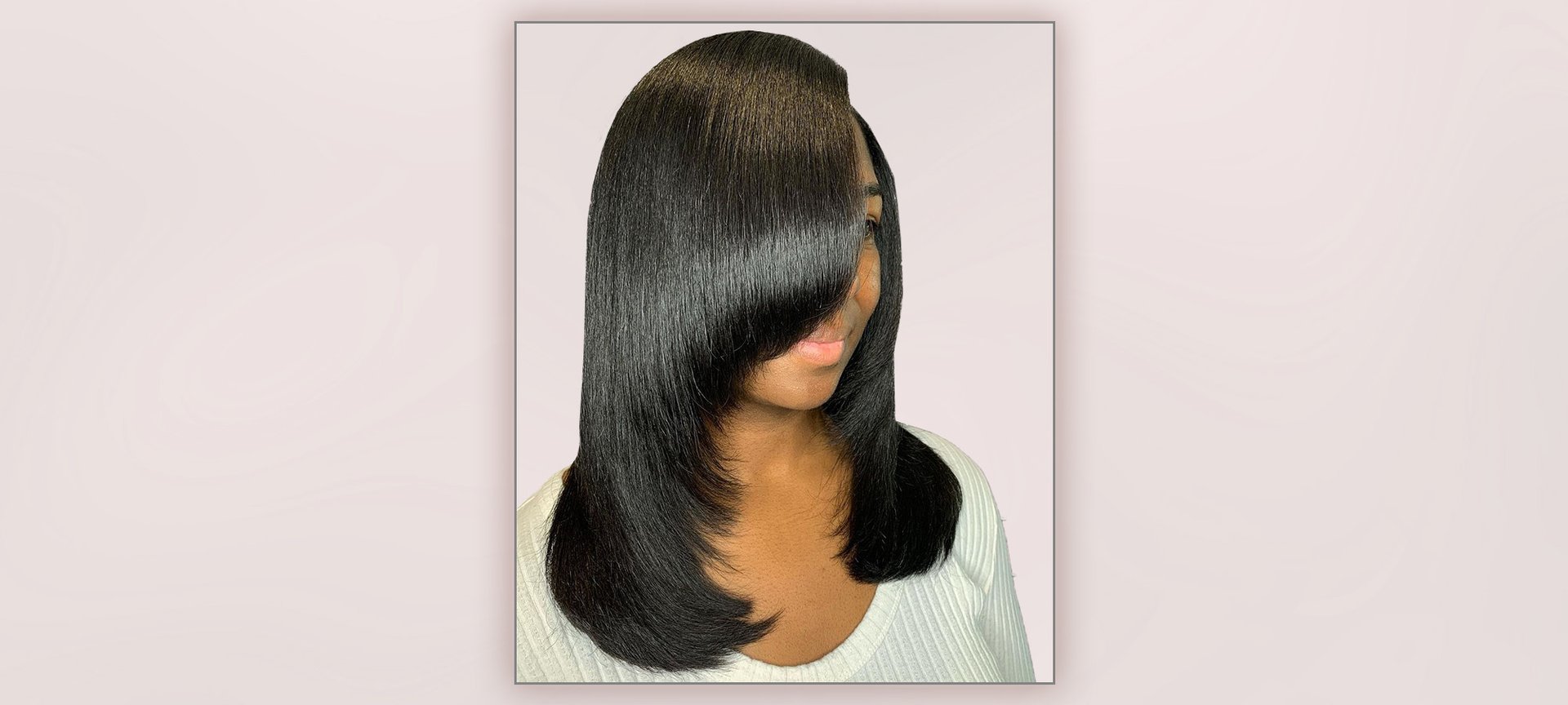 Silk press 2025 afro hair