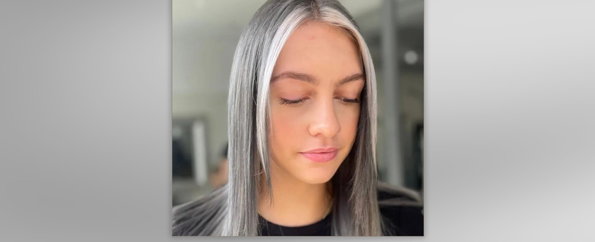 Person With Silver Hair