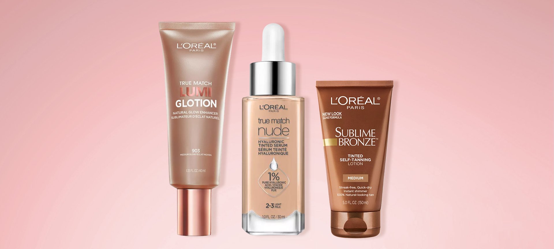 Loreal lumi glotion and tinted moisturizer 