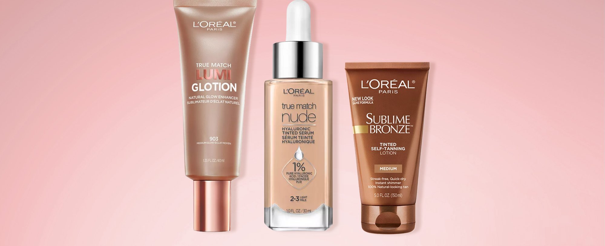 Loreal lumi glotion and tinted moisturizer