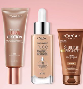 Loreal lumi glotion and tinted moisturizer