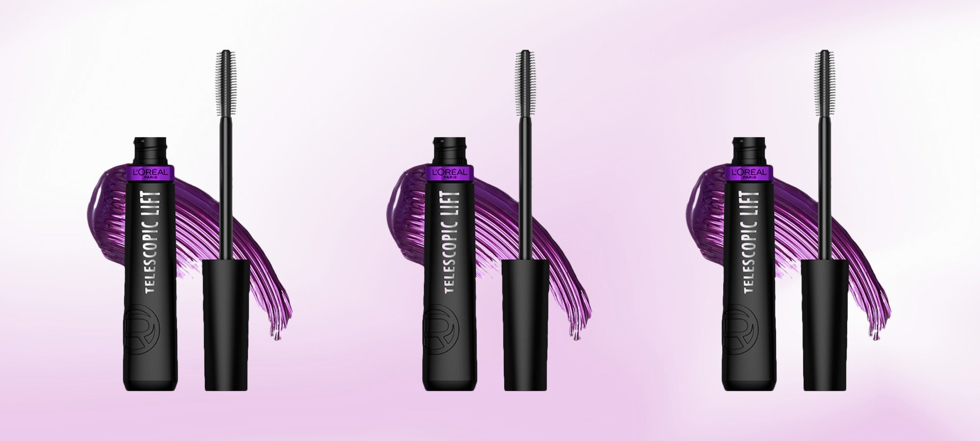 Purple outlet mascara bottle