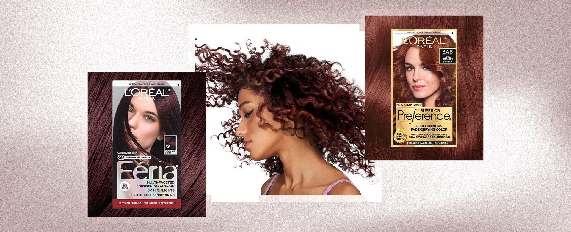 Banner Red Brown Color Hair Desktop