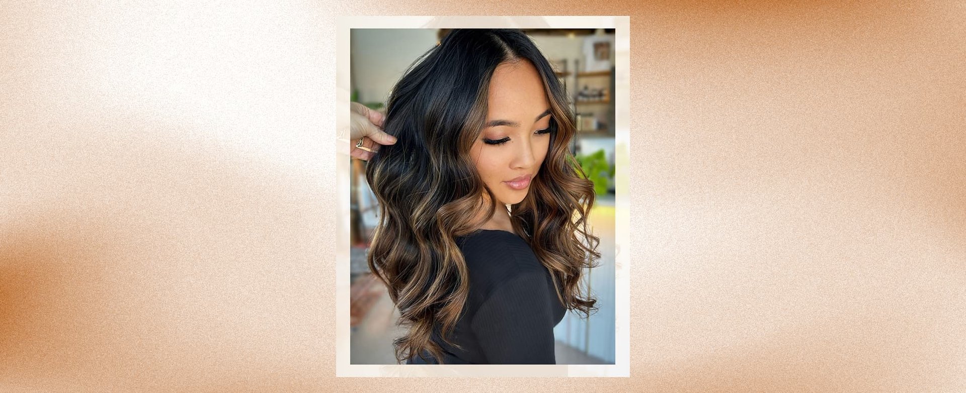 Caramel balayage on black hair straight new arrivals