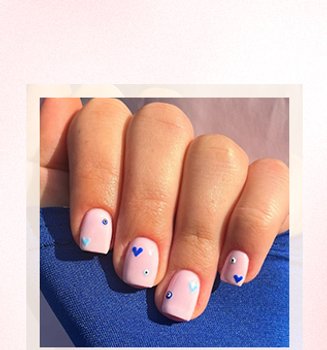 A picture of short nails