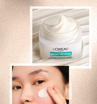 Woman applying RevitaLift Triple Power Moisturizer with SPF 30 to protect against sun exposure spots