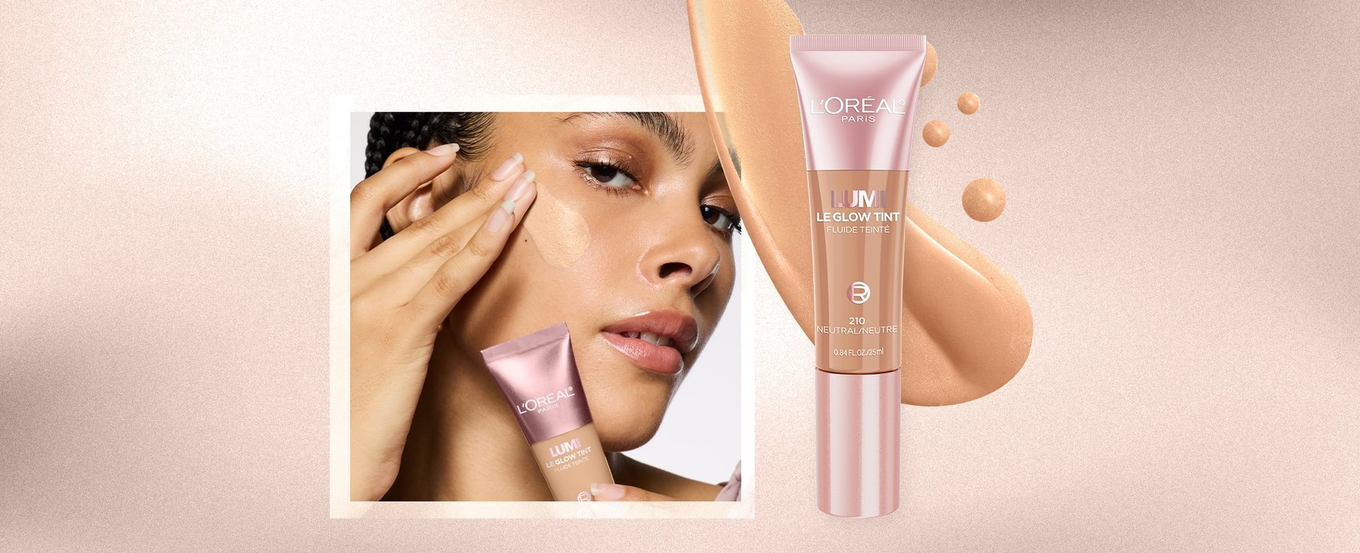 A woman applying concealor to face