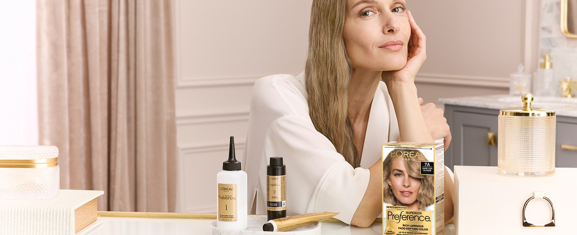 Banner Beige Blonde Hair Color Desktop