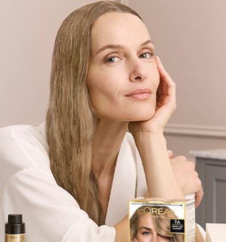Banner Beige Blonde Hair Color Mobile
