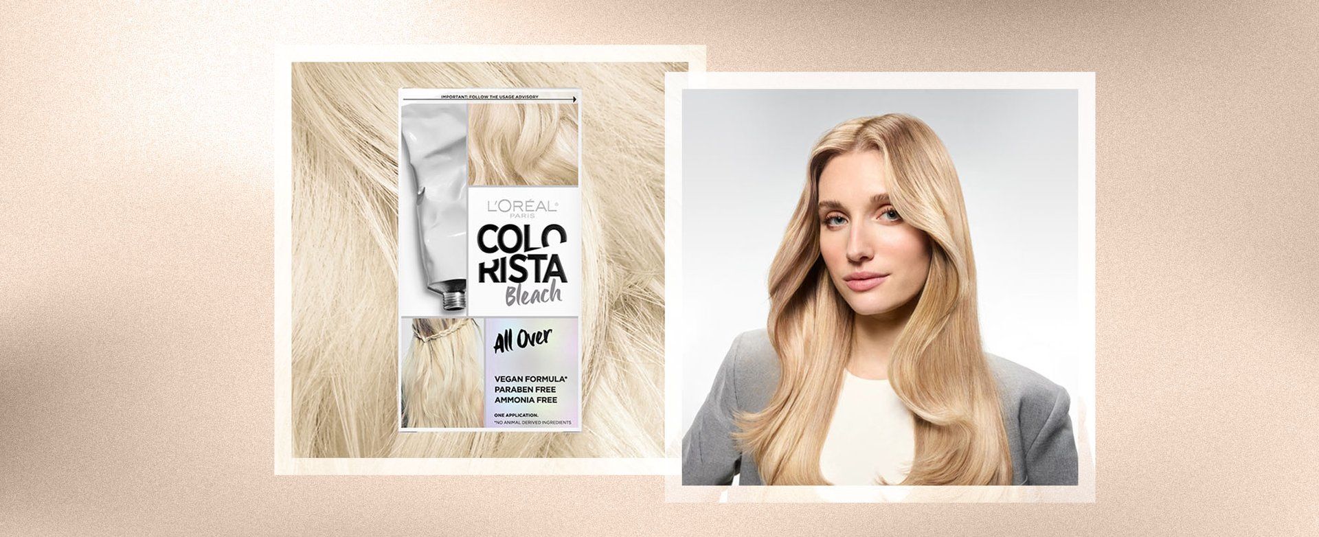 Woman with long blonde hair