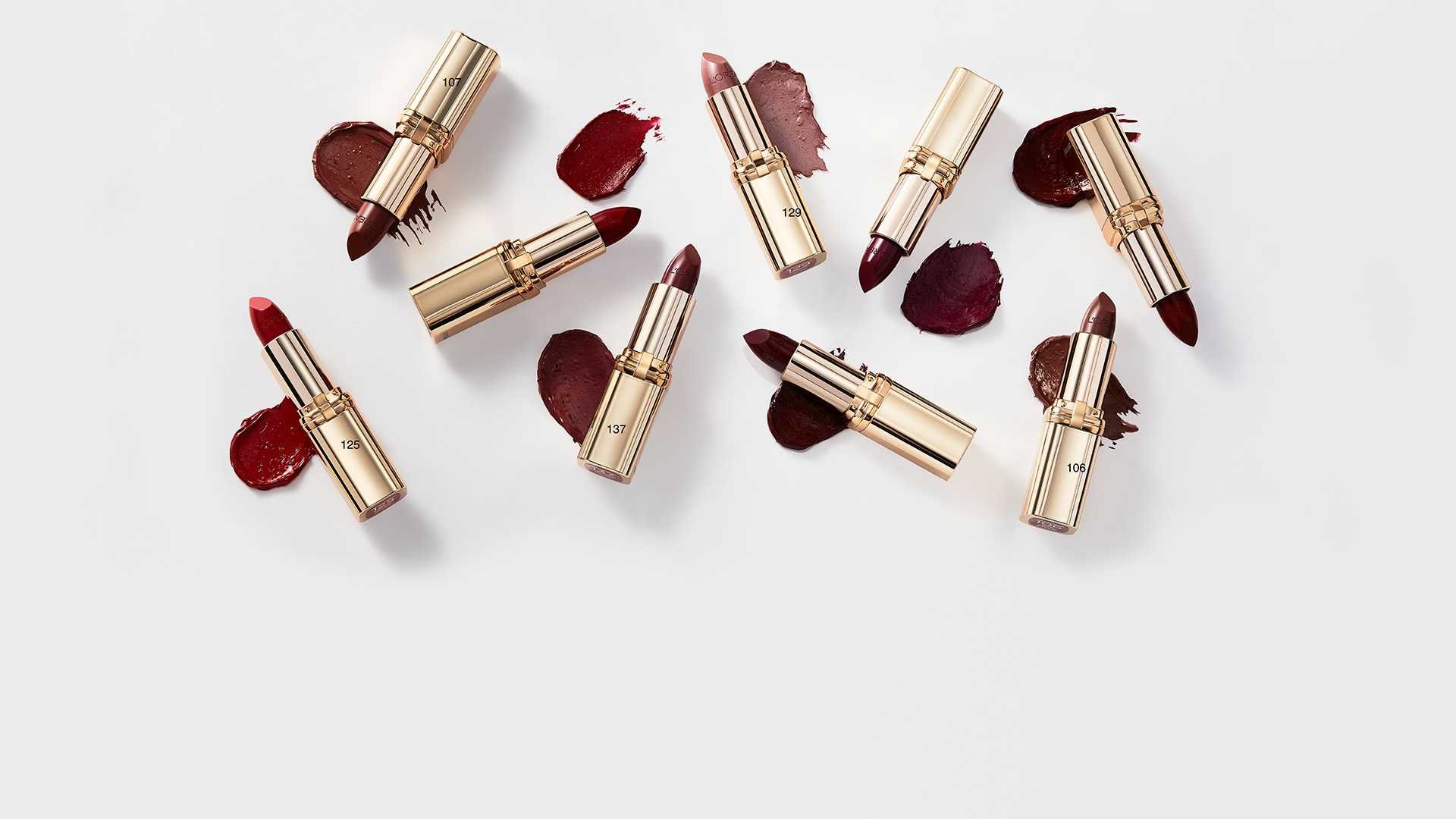 Loreal Paris Article Colour Riche Satin Lipstick Swatches 9 Shades D