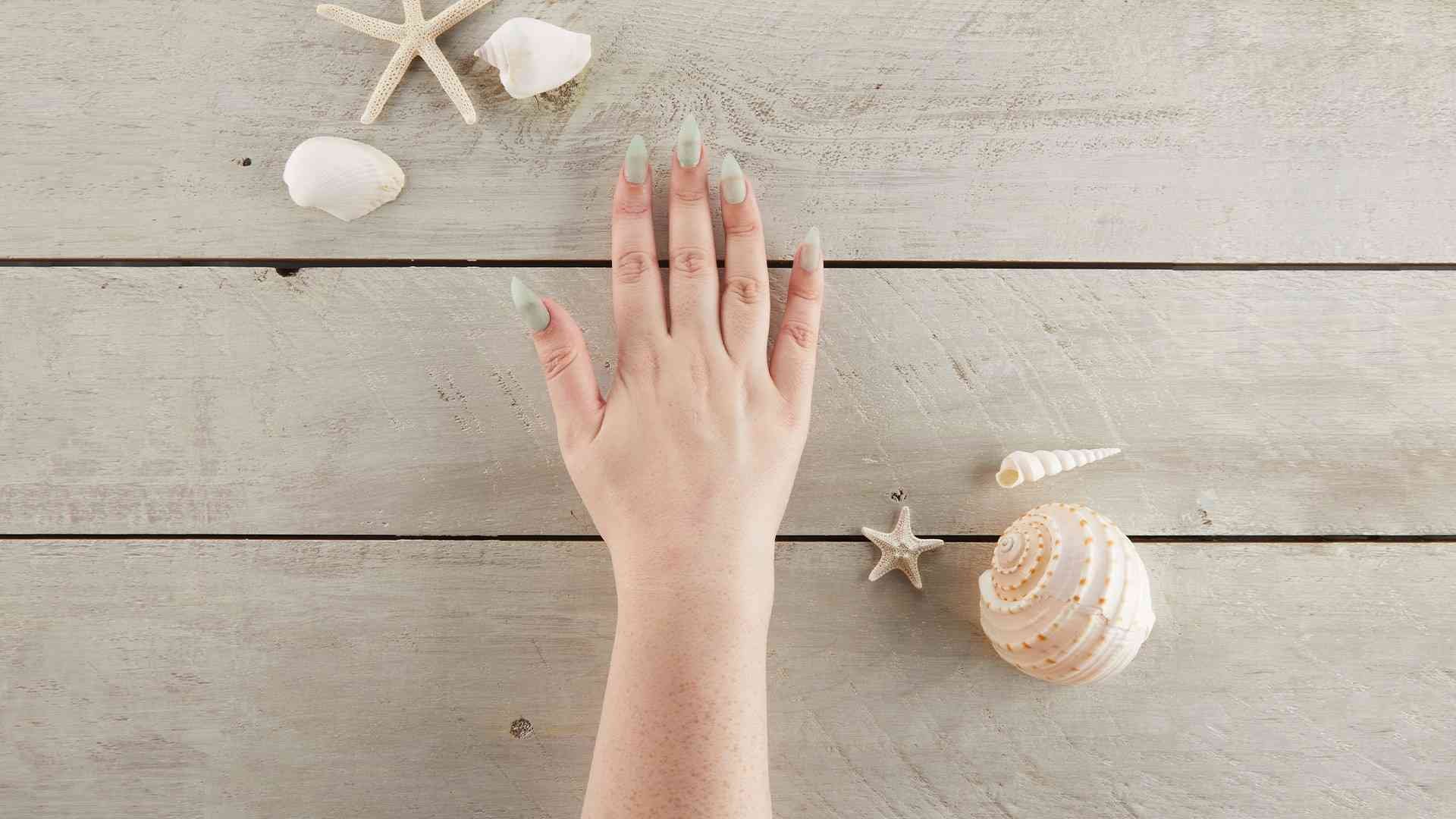 Loreal Paris BMAG Article How To Do Sea Glass Nails Try This Matte Nail Trend D
