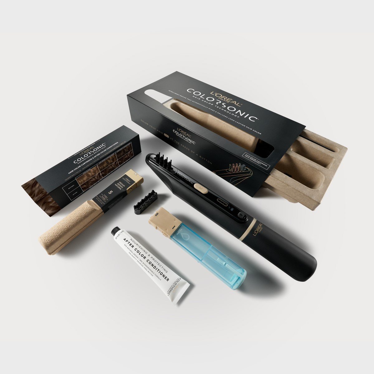 Colorsonic A New Hair Coloring Brush Device L