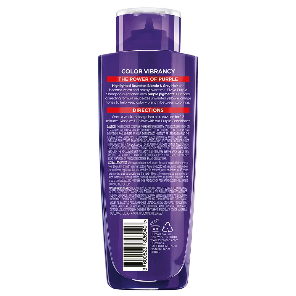 Elvive Color Vibrancy AntiBrass Purple Shampoo L’Oréal Paris