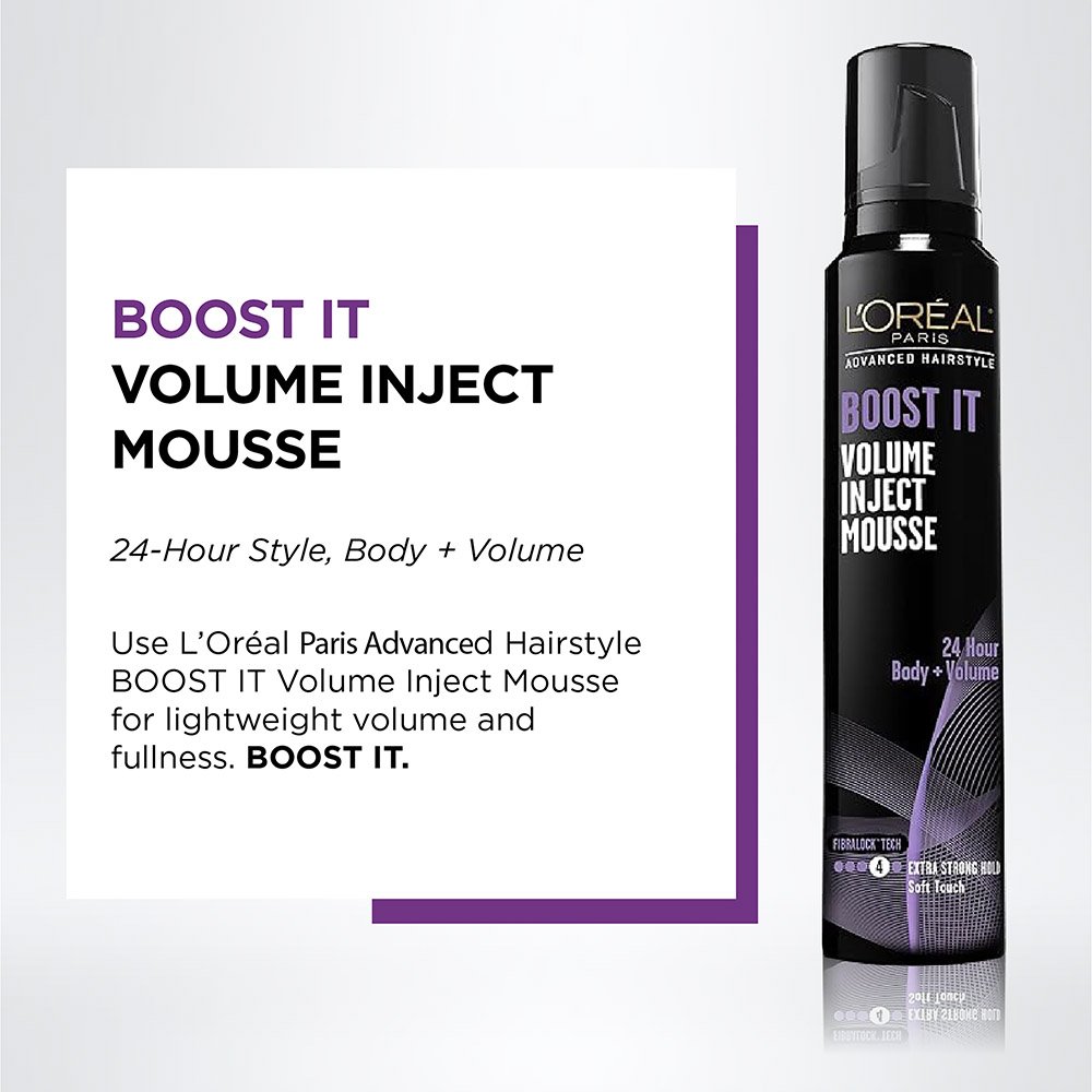 Advanced Hairstyle BOOST IT Volume Inject Hair Mousse - L'Oréal Paris
