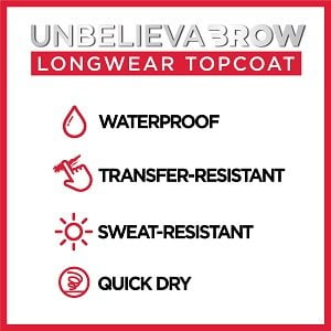 Unbelieva Brow Longwear Top Coat Features