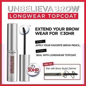 Unbelieva Brow Longwear Top Coat Extended Brow Wear Info