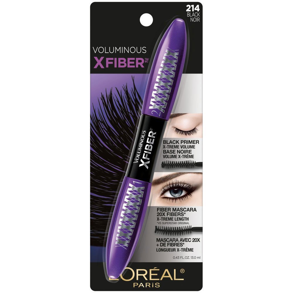 Voluminous X Fiber Mascara & Black Primer - L'Oréal Paris
