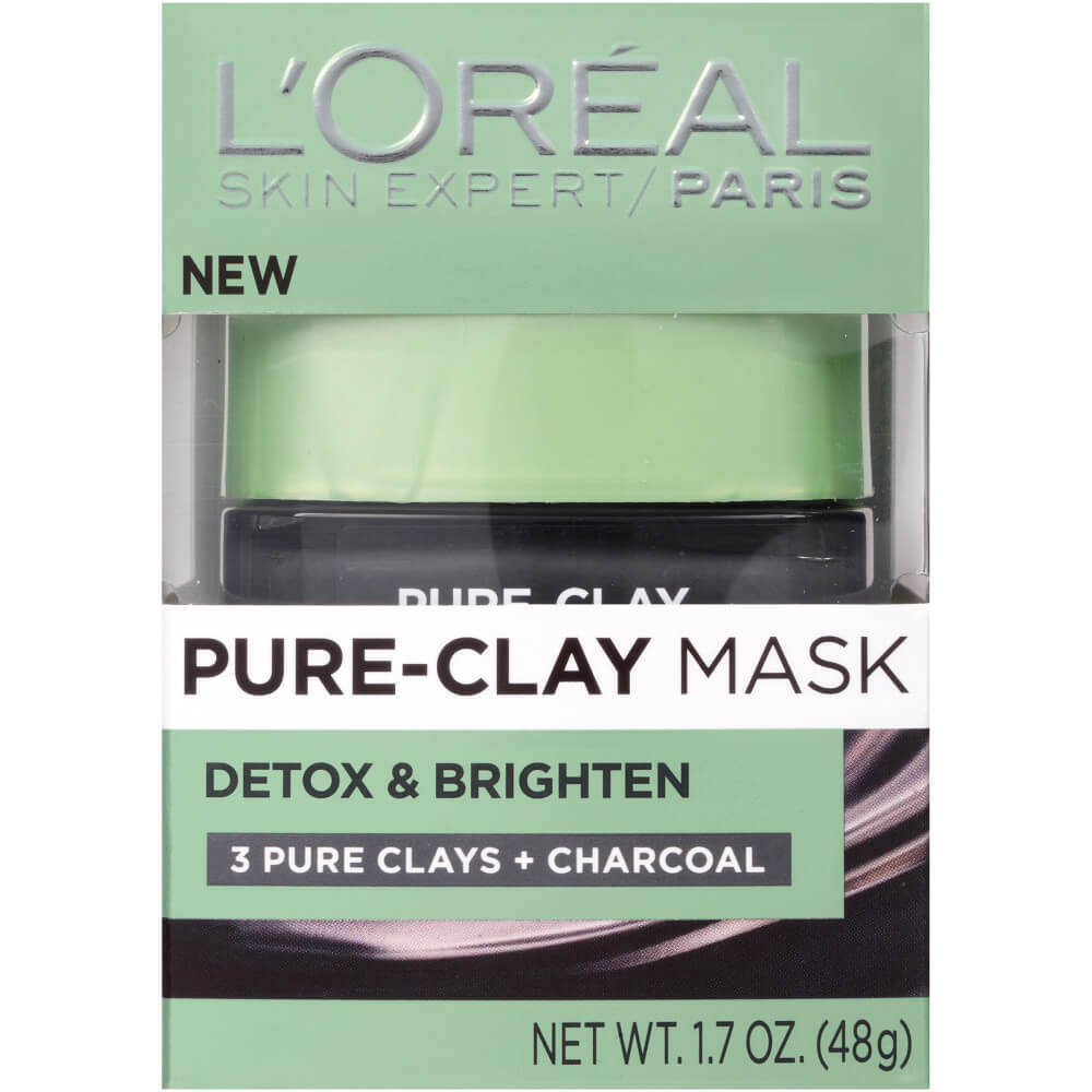 Detox & Brighten Charcoal Clay Face Mask By L'Oréal Paris PureClay