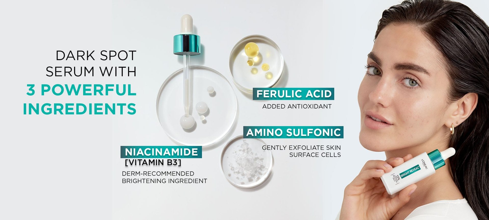 Bright Reveal Dark Spot Niacinamid Serum www.lorealparisusa.com