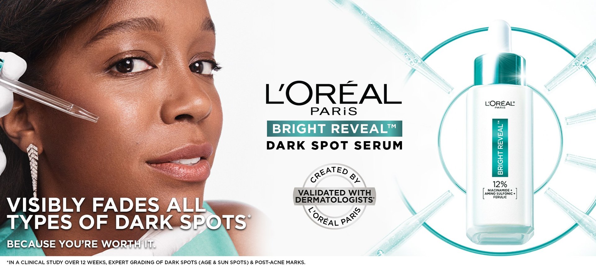 Bright Reveal Dark Spot Niacinamid Serum www.lorealparisusa.com