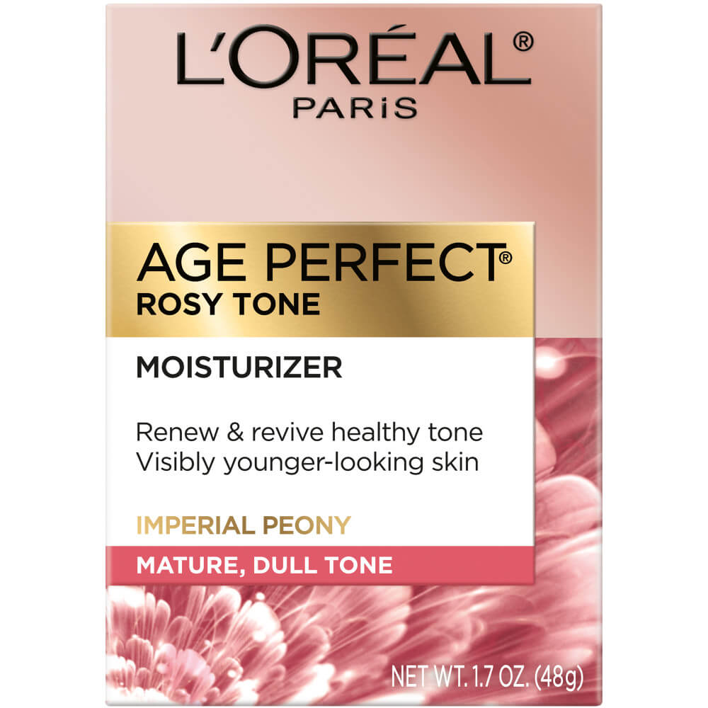 Facial Moisturizer Rosy Tone Moisturizer for Mature, Dull Skin L