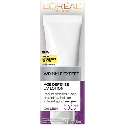 Wrinkle Expert 55+ Age Defense UV Lotion Reduce wrinkles and help protect against the sun